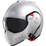 Casque roof ro5 boxer alpha silverwhite argenté mat Casque roof ro5 boxer alpha silverwhite argenté mat