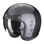 Casque scorpion belfast evo carbon solid noir brillant Casque scorpion belfast evo carbon solid noir brillant