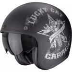 Casque scorpion belfast evo hangar noir argent mat