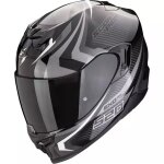 Casque scorpion exo - 520 evo air terra noir argent blanc