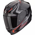 Casque scorpion exo - 520 evo air terra noir argent rouge