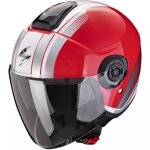 Casque scorpion exo - city ii vel rouge blanc Casque scorpion exo - city ii vel rouge blanc