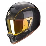 Casque scorpion exo - hx1 carbon se noir or