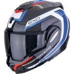 Casque scorpion exo tech evo carbon cosy noir bleu rouge