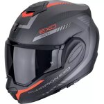Casque scorpion exo tech evo carbon cosy noir mat rouge