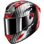 Casque shark aeron edgy noir rouge brillant Casque shark aeron edgy noir rouge brillant