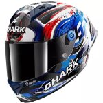 Casque shark aeron gp fim racing replica zarco signature noir blanc bleu rouge brillant Casque shark aeron gp fim racing replica zarco signature noir blanc bleu rouge brillant