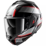 Casque shark oxo sikter noir blanc gris brillant Casque shark oxo sikter noir blanc gris brillant