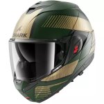 Casque shark oxo sikter vert fonc mat