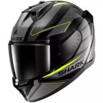 Casque shark d - skwal 3 sizler noir anthacite jaune Casque shark d - skwal 3 sizler noir anthacite jaune
