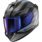 Casque shark d - skwal 3 sizler noir anthracite bleu mat Casque shark d - skwal 3 sizler noir anthracite bleu mat