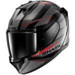 Casque shark d - skwal 3 sizler noir anthracite rouge