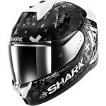 Casque shark skwal i3 hellcat noir chrome argenté Casque shark skwal i3 hellcat noir chrome argenté