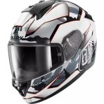 Casque shark x tld ridill 2 matrix camo blanc argent rouge Casque shark x tld ridill 2 matrix camo blanc argent rouge