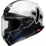 Casque shoei nxr2 ideograph tc - 6 blanc bleu Casque shoei nxr2 ideograph tc - 6 blanc bleu