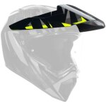 Casquette de casque agv ax9 steppa carbon gris jaune fluo