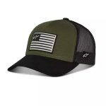 Casquette alpinestars flag snapback vert militaire noir Casquette alpinestars flag snapback vert militaire noir