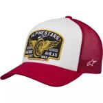 Casquette alpinestars heritage patch trucker blanc rouge Casquette alpinestars heritage patch trucker blanc rouge