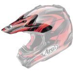 Casquette de casque arai mx - v sly rouge casque offroad