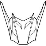 Casquette de casque cross arai mx - v tip rouge