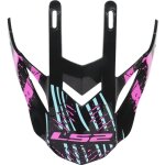 Casquette de casque cross ls2 mx437 evo verve noir rose fluo Casquette de casque cross ls2 mx437 evo verve noir rose fluo