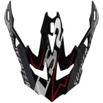 Casquette de casque ls2 mx700 arched noir argent titanium Casquette de casque ls2 mx700 arched noir argent titanium