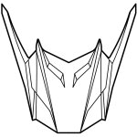 Casquette de casque scorpion adf - 9000 air assy trail noir jaune fluo