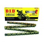 Chane de transmission d. i. d 520 dz2 or / couleur acier 104 maillons
