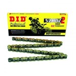 Chane de transmission d. i. d 520 dz2 or / couleur acier 122 maillons