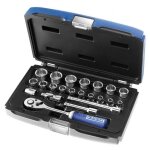 Coffret 22 pices douilles & cliquet expert 0, 375 pouce
