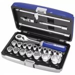 Coffret 22 pièces douilles & cliquet expert 0, 5 pouce Coffret 22 pièces douilles & cliquet expert 0, 5 pouce