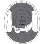 Coiffe agv x70 standard noir