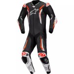 Combinaison 1 pièce alpinestars gp tech v5 noir blanc rouge fluo Combinaison 1 pièce alpinestars gp tech v5 noir blanc rouge fluo