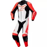 Combinaison alpinestars gp force lurv rouge fluo blanc noir Combinaison alpinestars gp force lurv rouge fluo blanc noir