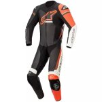 Combinaison alpinestars gp force phantom noir blanc rouge fluo