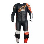Combinaison alpinestars gp force phantom noir blanc rouge fluo Combinaison alpinestars gp force phantom noir blanc rouge fluo