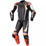 Combinaison alpinestars racing absolute v2 noir blanc rouge fluo Combinaison alpinestars racing absolute v2 noir blanc rouge fluo