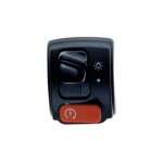 Commodo domino electrique droit noir 1078763
