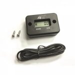 Compteur d'heure art filaire noir