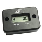Compteur d'heure art sans fil noir Compteur d'heure art sans fil noir