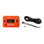 Compteur d'heures scar filaire avec velcro orange Compteur d'heures scar filaire avec velcro orange