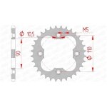 Couronne afam 32 dents acier pas 520 type 92324