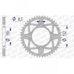 Couronne afam 48 dents alu pas 520 type 72306 ktm freeride 350 / 250r Couronne afam 48 dents alu pas 520 type 72306 ktm freeride 350 / 250r
