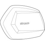 Couvercle gauche shad valise sh35 aluminium