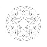 Disque de frein brembo serie oro 78. b408. 89 rond flottant