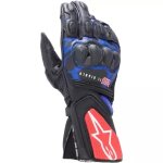 Gants alpinestars fq20 sp - 8 v3 monster noir bleu rouge