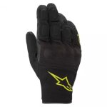 Gants alpinestars s - max drystar noir jaune fluo