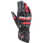 Gants bering snap noir gris rouge