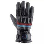 Gants chauffants helstons bora noir rouge bleu Gants chauffants helstons bora noir rouge bleu