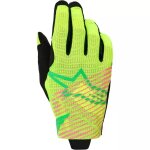Gants cross alpinestars radar pro vert jaune fluo rose fluo Gants cross alpinestars radar pro vert jaune fluo rose fluo